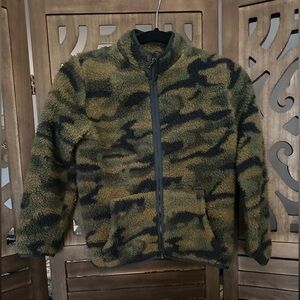Boys Camouflage Fleece Jacket- Size 7/8
